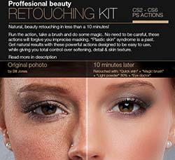 极品PS动作－磨皮润肤：Professional Retouching Actions Kit